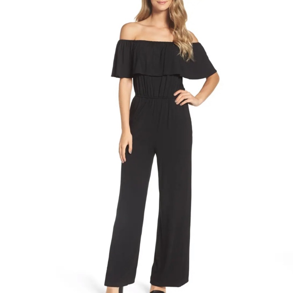 DONATING TODAY (7/7) BB Dakota ruffle strapless jumpsuit
